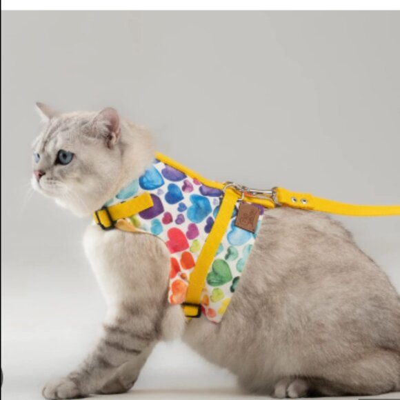 PATIPATRON Cat Harness and Leash Set Cats Escape Proof Adjustable Size M - Picture 3 of 6